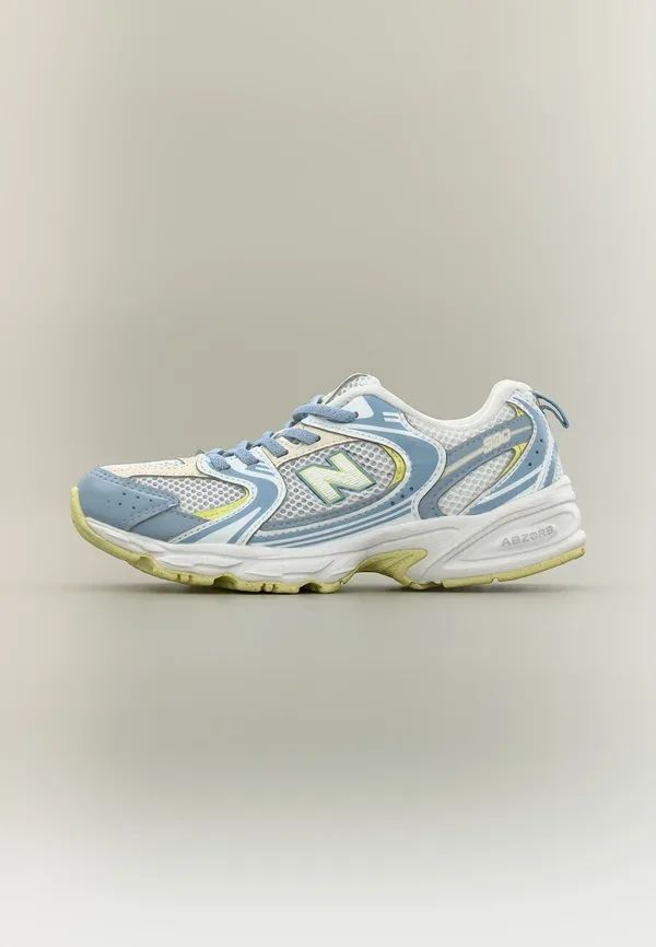 Кроссовки дышащие 530 New Balance Light Arctic Grey/White, белый/серый