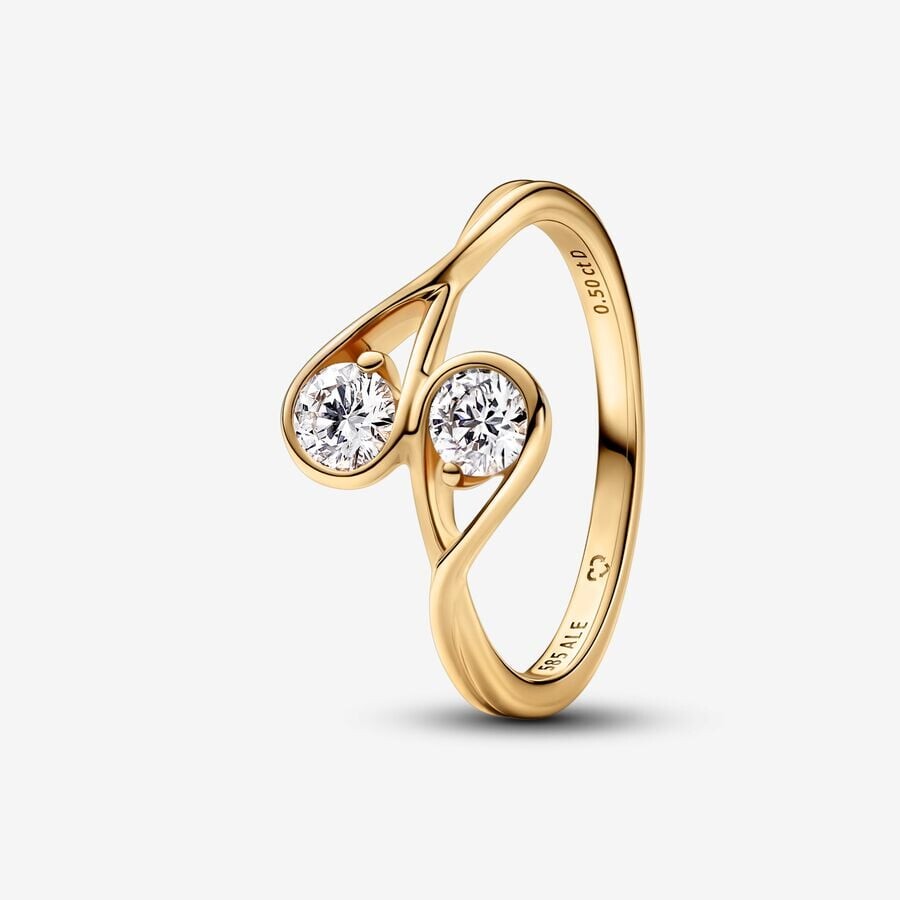 

Кольцо Pandora Infinite Lab-Grown Diamond Double Facing, 0,50 карат, золото/бриллиант