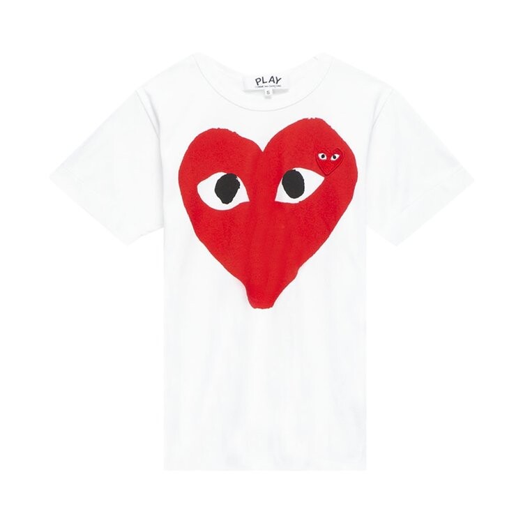 

Футболка Comme des Garçons PLAY Big Heart Tee 'White', белый