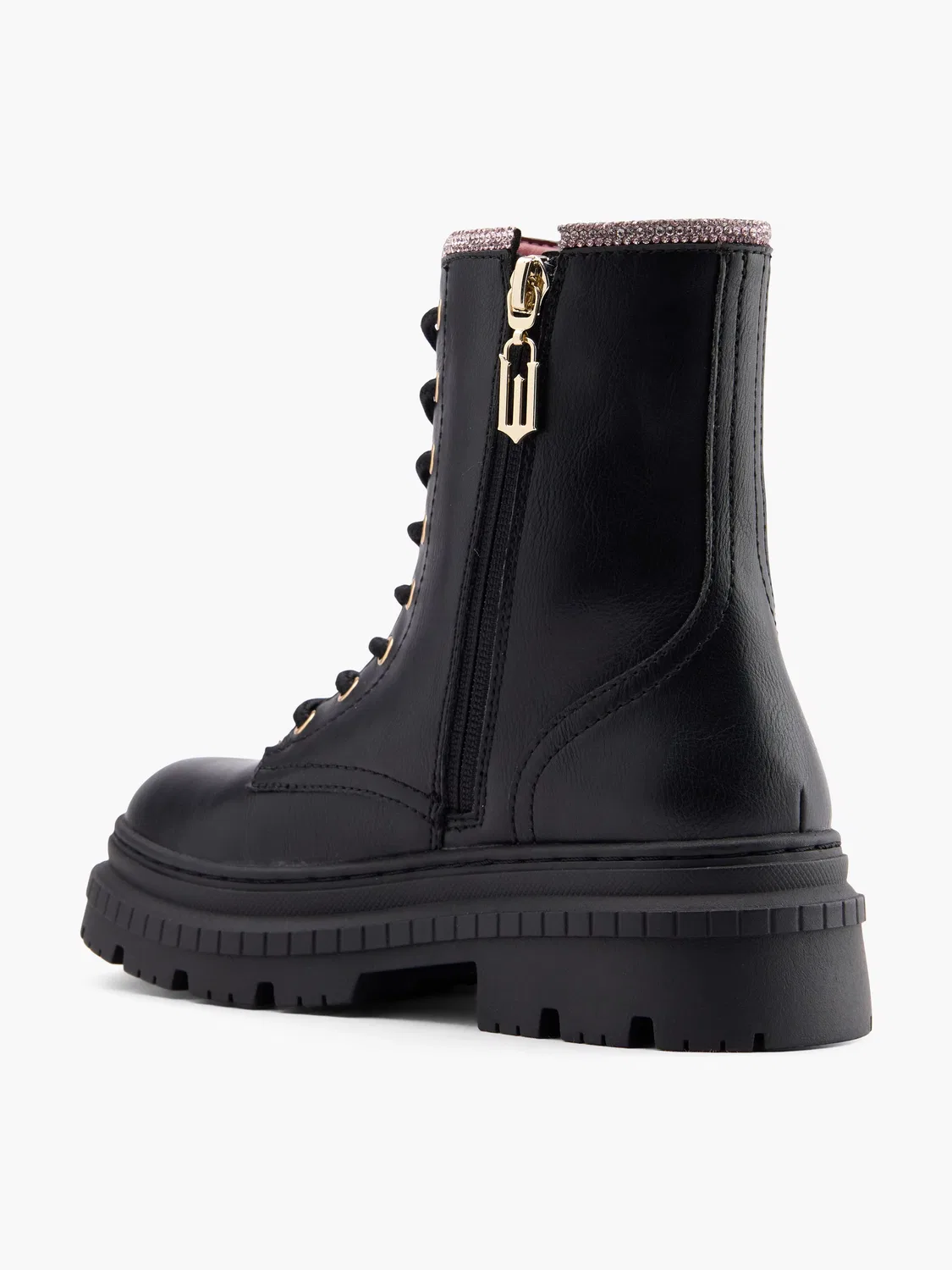 Детские ботинки на шнуровке Wicked, черный — фото 3