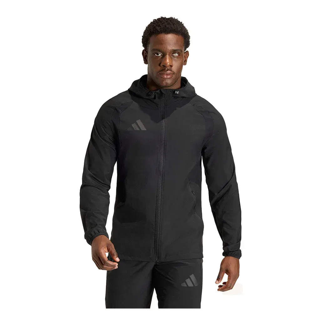 Мужская ветровка с капюшоном Tiro Travel Windbreaker Adidas, Black