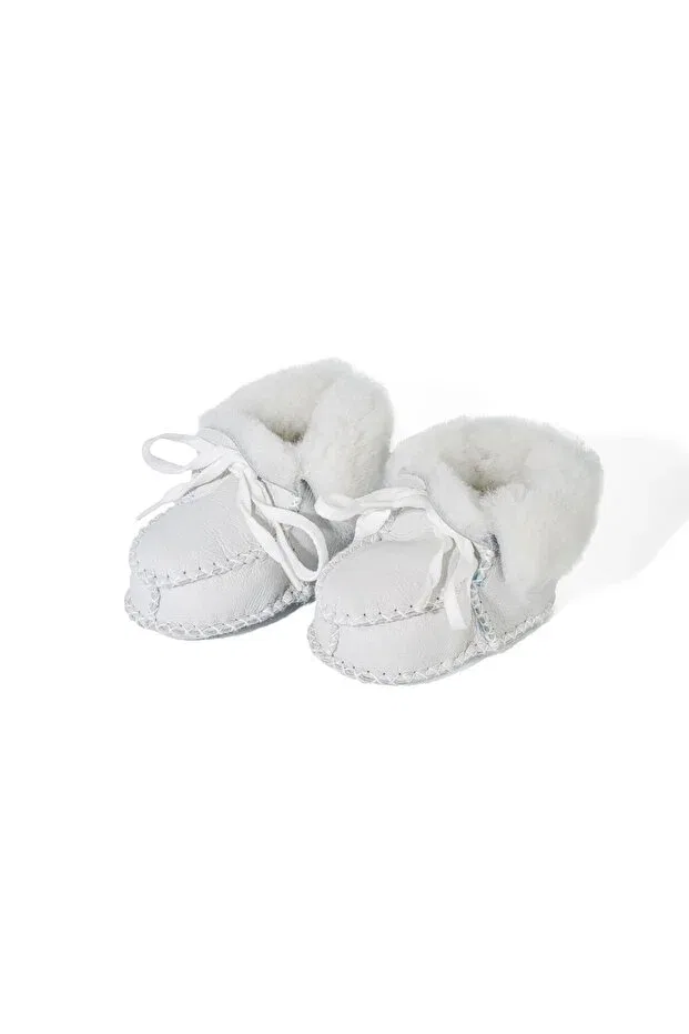 Детские для девочек шерстяные пинетки Angelic 100% genuine wool baby shoes Greef, White