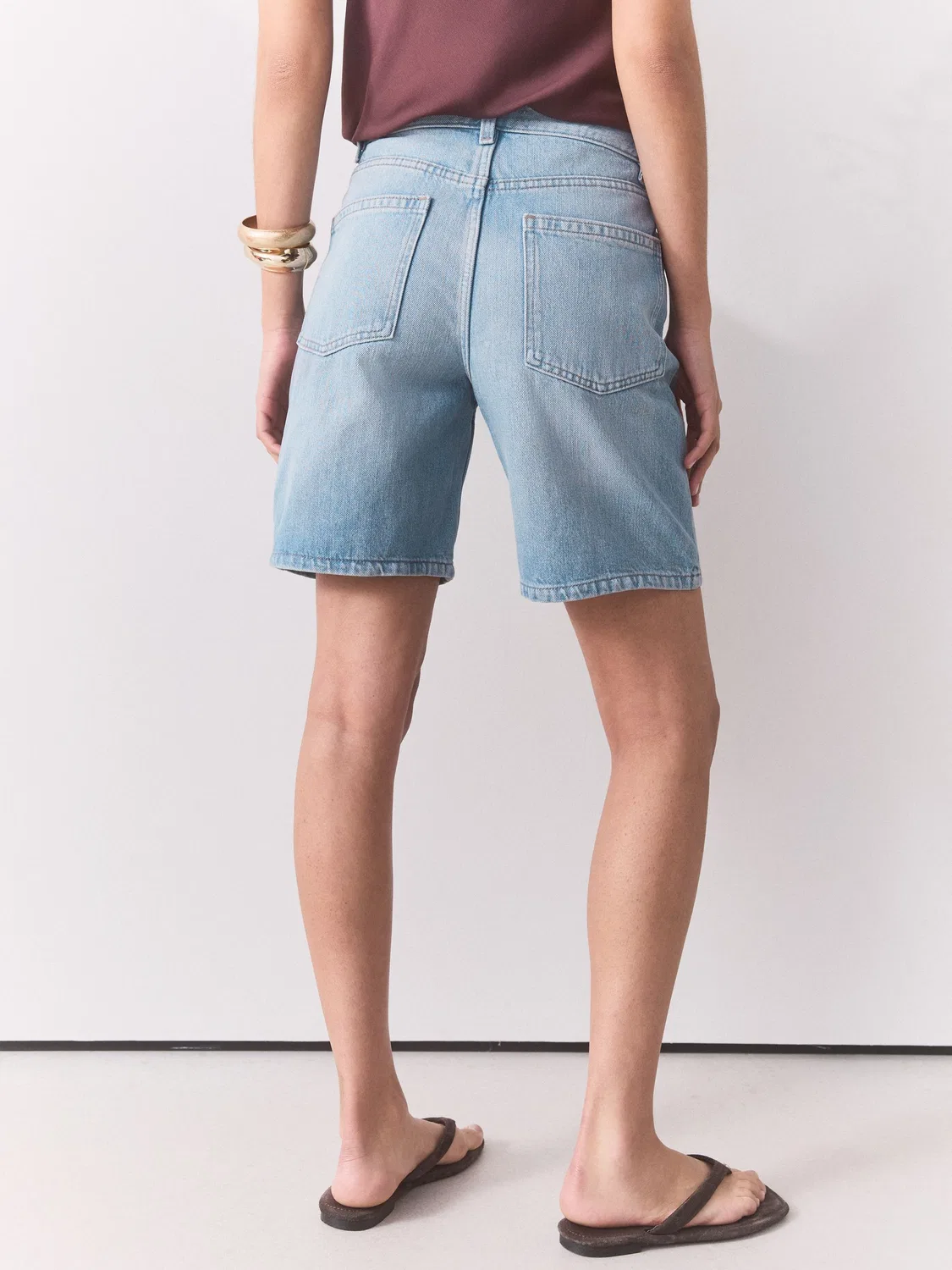 Бермуды джинсовые Bermuda Denim Jort Shorts Next, Light Blue — фото 3