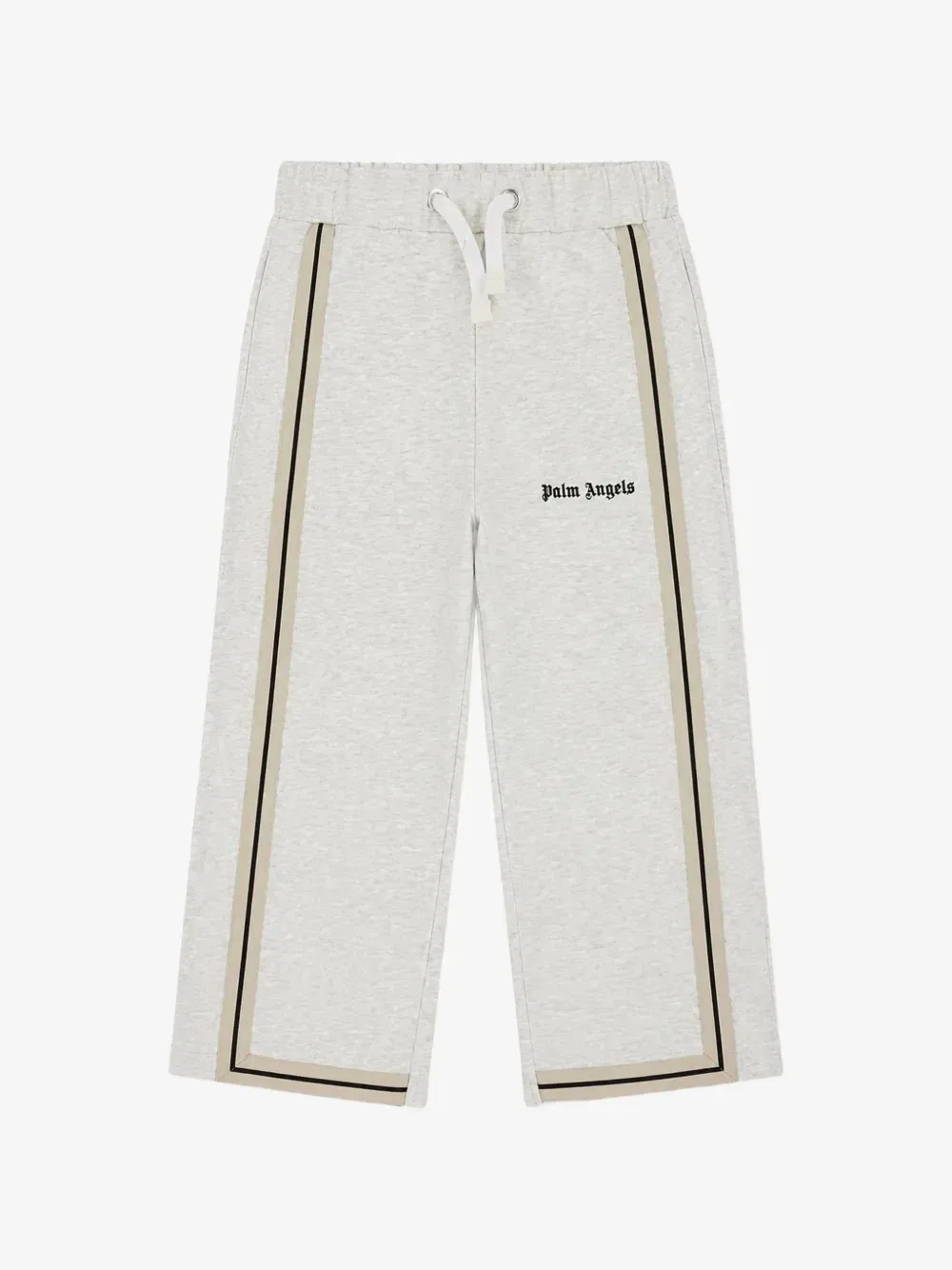 Спортивные брюки с логотипом и боковыми полосками Palm Angels Kids, серый