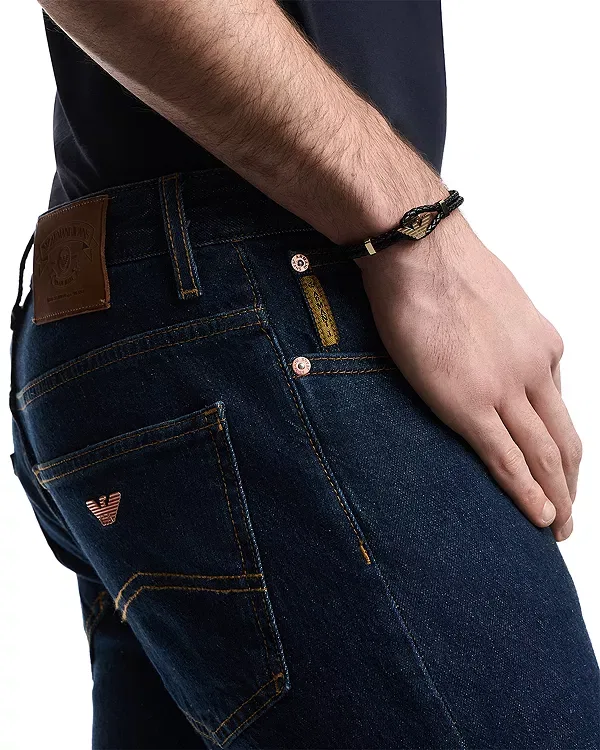 Мужские узкие джинсы Capsule j06 slim fit Emporio Armani, Medium Blue Denim — фото 4