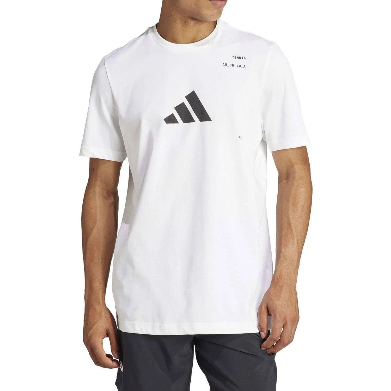 Мужская футболка с принтом Kme04 Adidas, Weiss