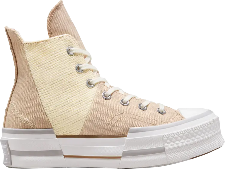 

Кроссовки Converse Chuck 70 Plus High Colorblock - Oat Milk, кремовый, Бежевый;серый, Кроссовки Converse Chuck 70 Plus High Colorblock - Oat Milk, кремовый