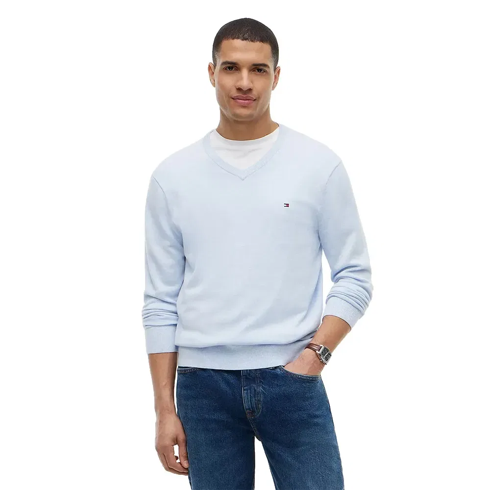 Мужской пуловер хлопковый Essential Tommy hilfiger, Blue
