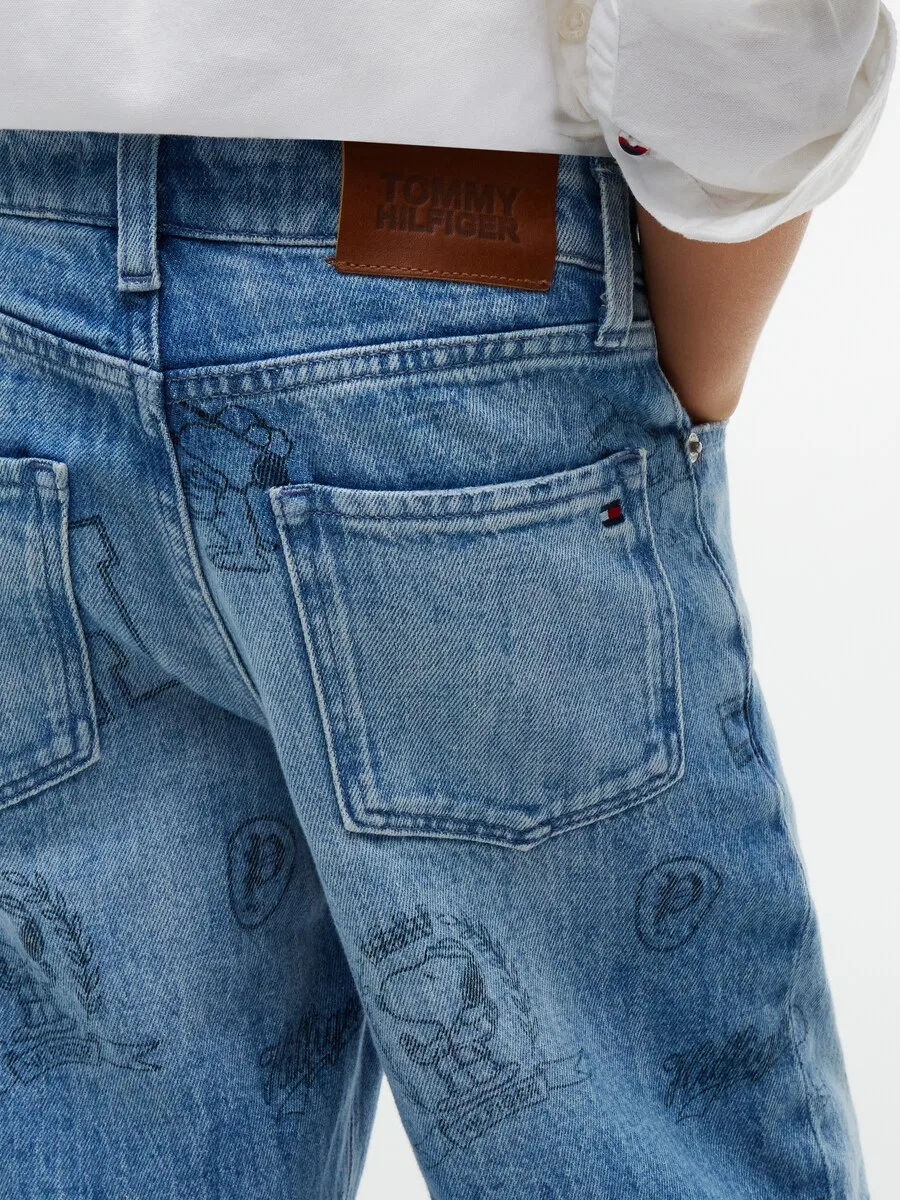 Джинсы TOMMY HILFIGER Baggy Jeans 'PEANUTS' из синей джинсовой ткани — фото 3