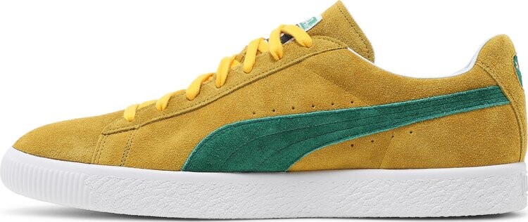 Кроссовки Puma Suede Vintage Retro Made In Japan Spectra Yellow Amazon Green, желтый — фото 3