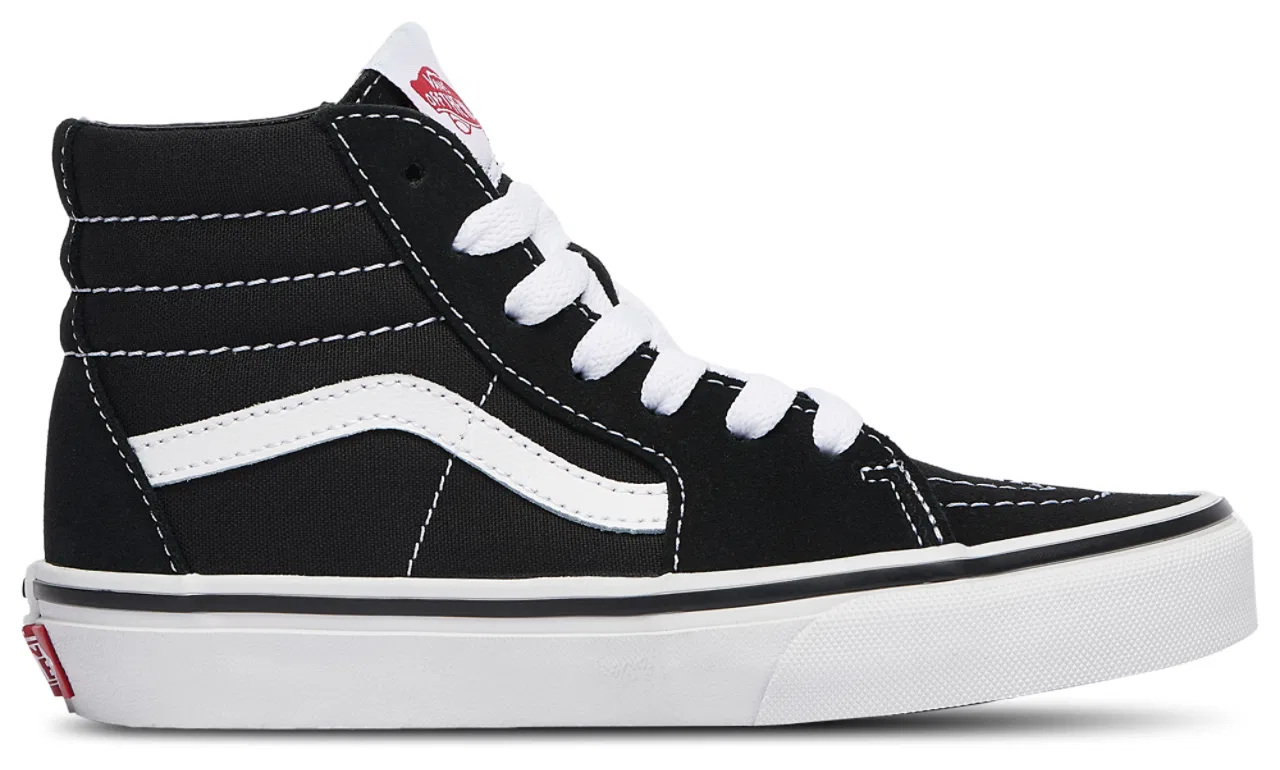 Кеды высокие для мальчиков Sk8-Hi Vans, цвет Black/True White