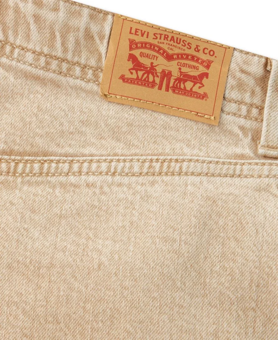 Детские джинсы для девочек свободного кроя с широкими штанинами 94' Baggy Wide Leg Jeans Levi's, Light Beige — фото 4