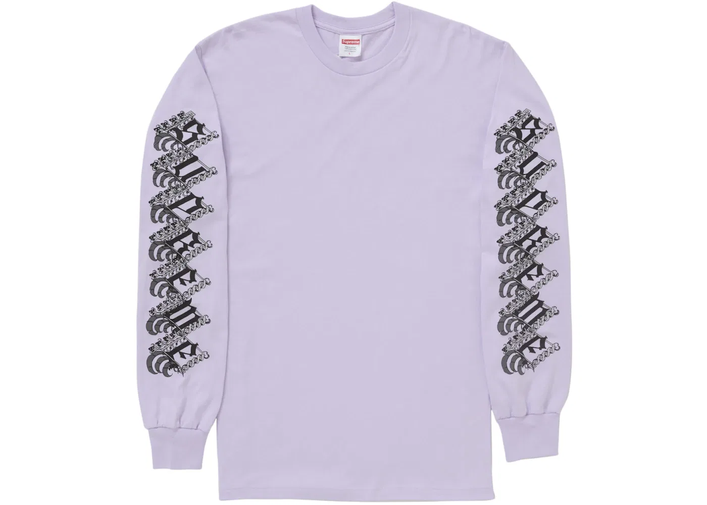 Мужская футболка с длинным рукавом Supreme Strawberries L/S Tee Supreme, Light Purple