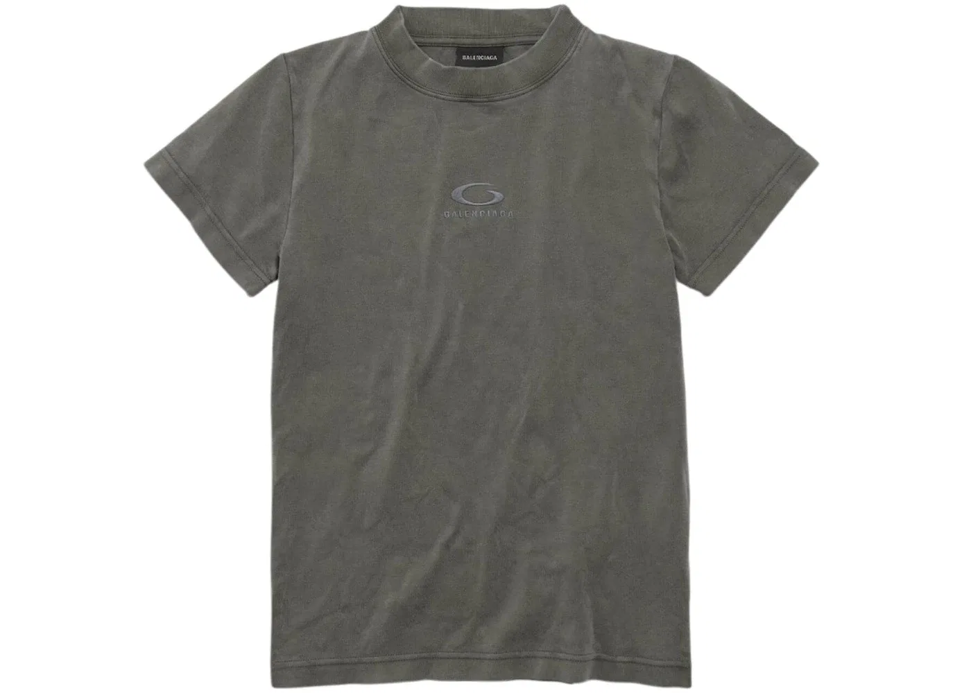 Женская футболка Fitted T-shirt Balenciaga, Faded Grey