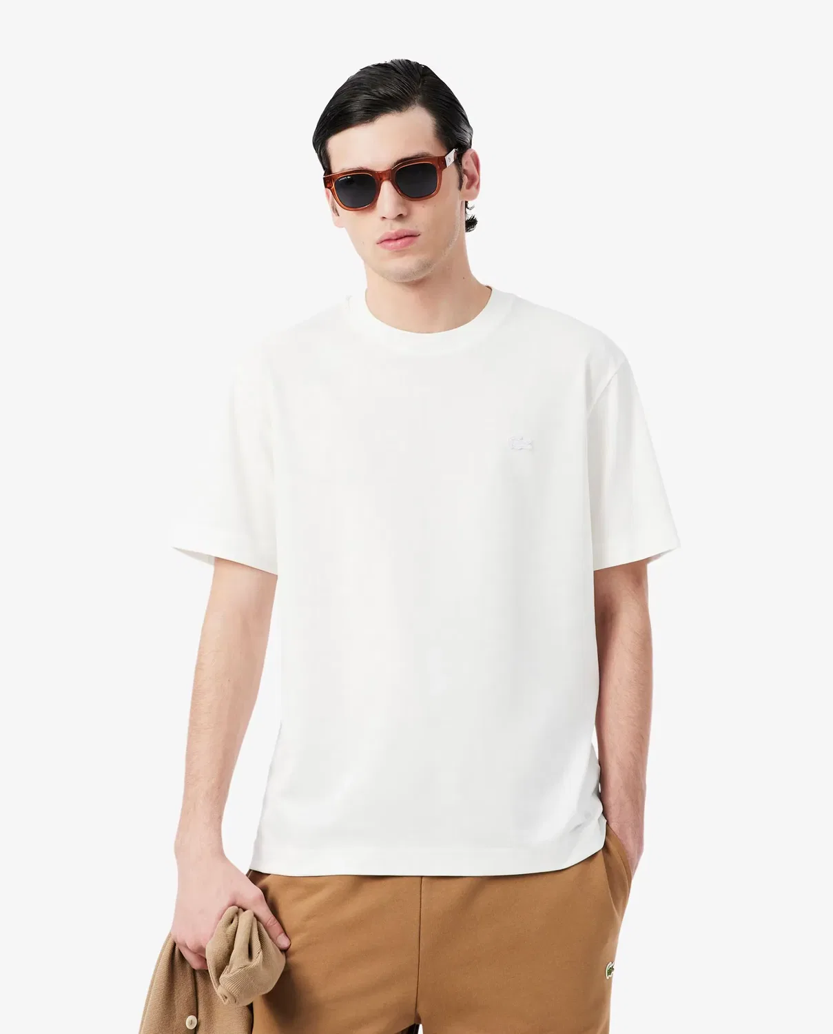 Мужская футболка из пике Lacoste, Blanco