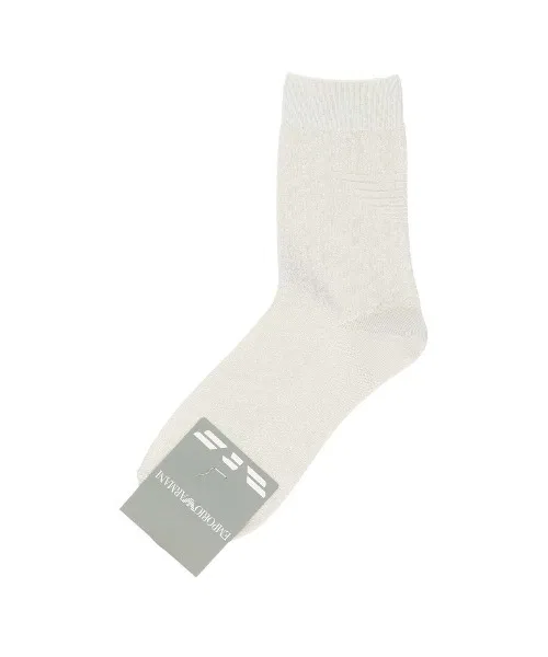 Мужские носки средней длины с принтом орла EMPORIO ARMANI, Silver Grey