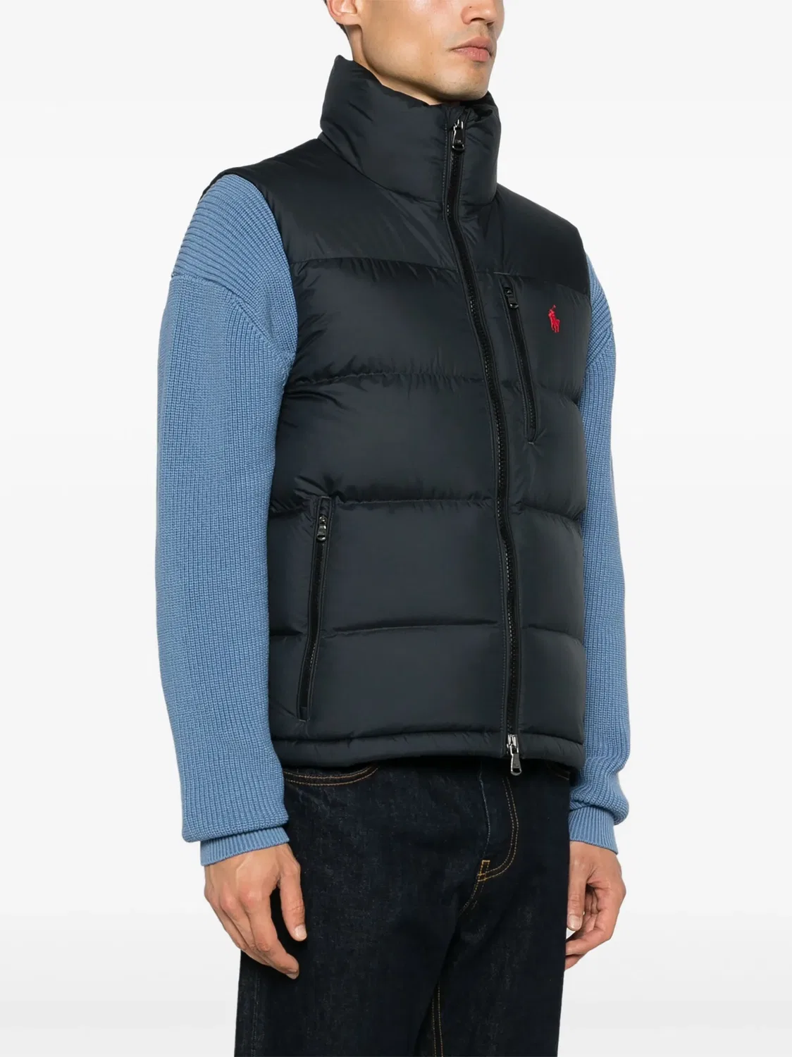 Polo Ralph Lauren Жилет из переработанного материала черного цвета — фото 2