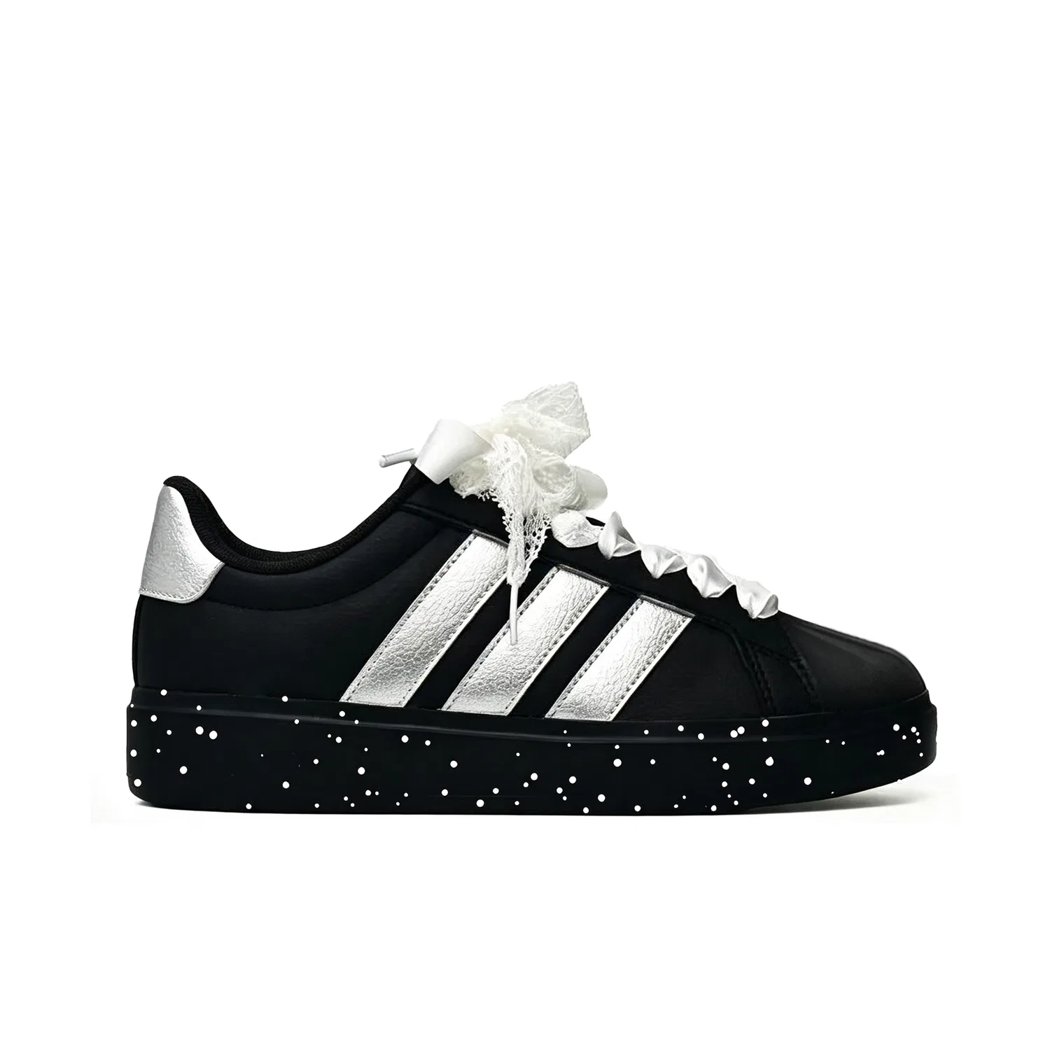 Детские кроссовки для скейтбординга с декором Street Talk Adidas, Silver — фото 3