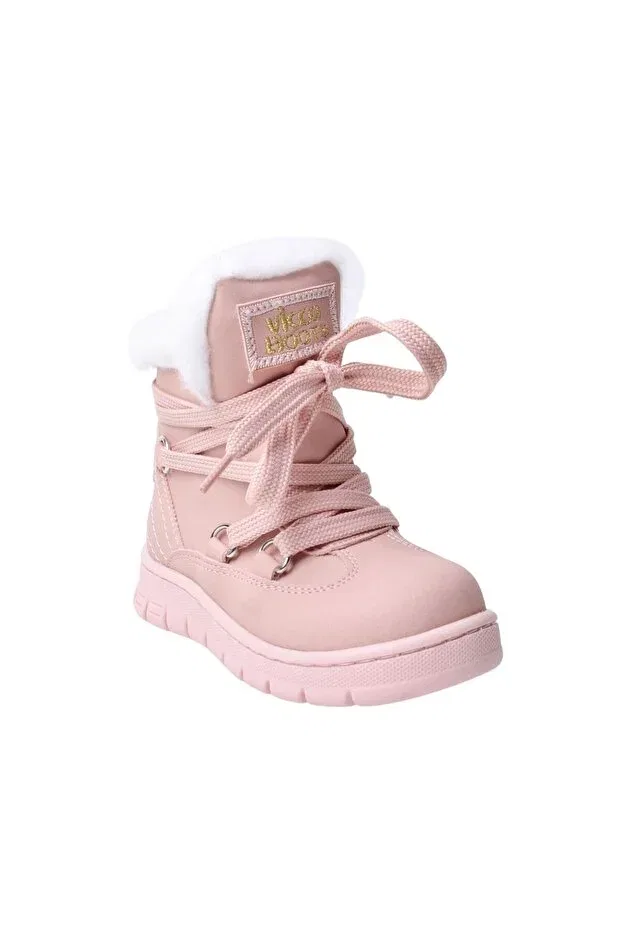 Детские ботинки для девочек с принтом Kappa powder kids boots Vicco, Pink — фото 2