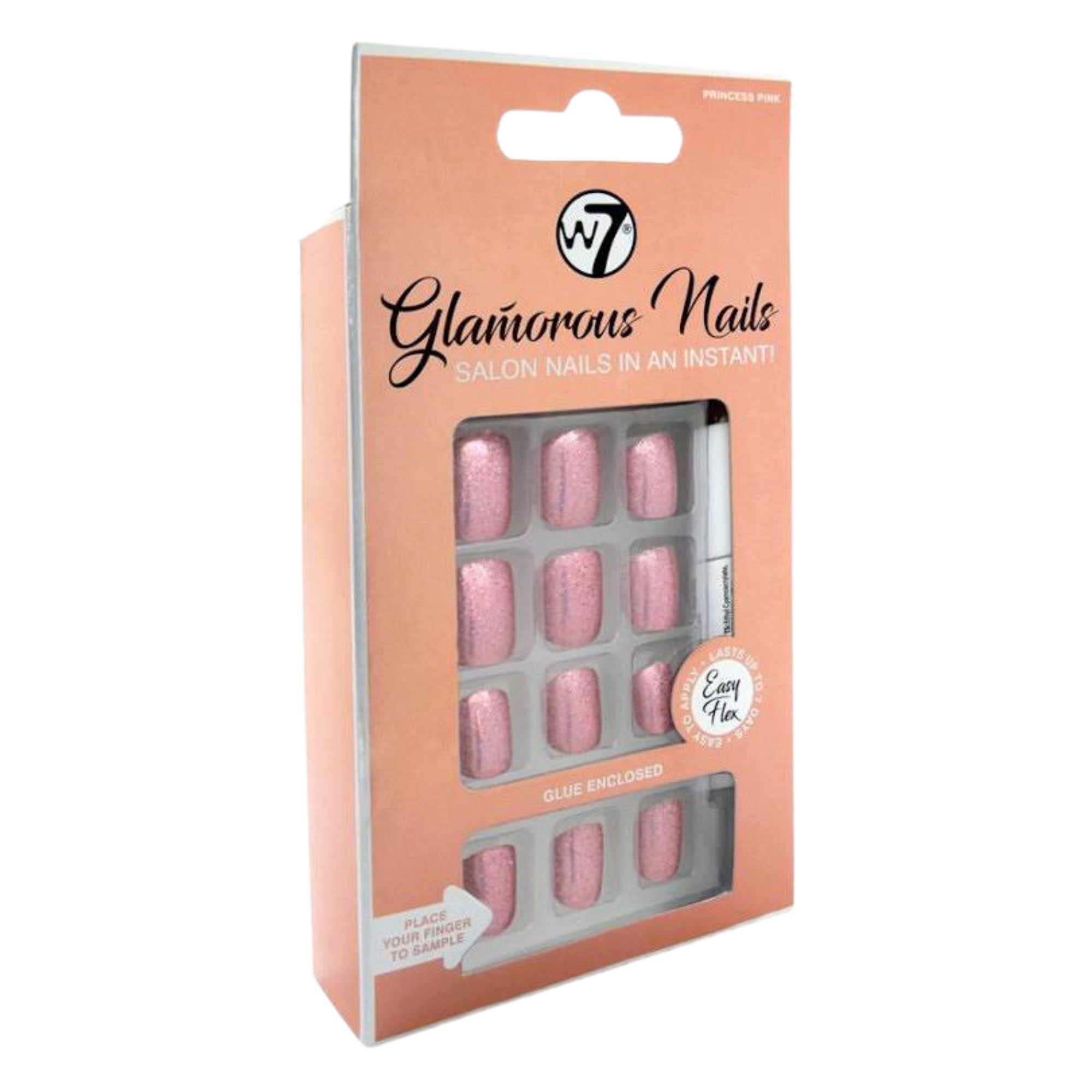 W7 Glamorous Nails Накладные ногти Princess Pink, 24 шт./1 упаковка - фото