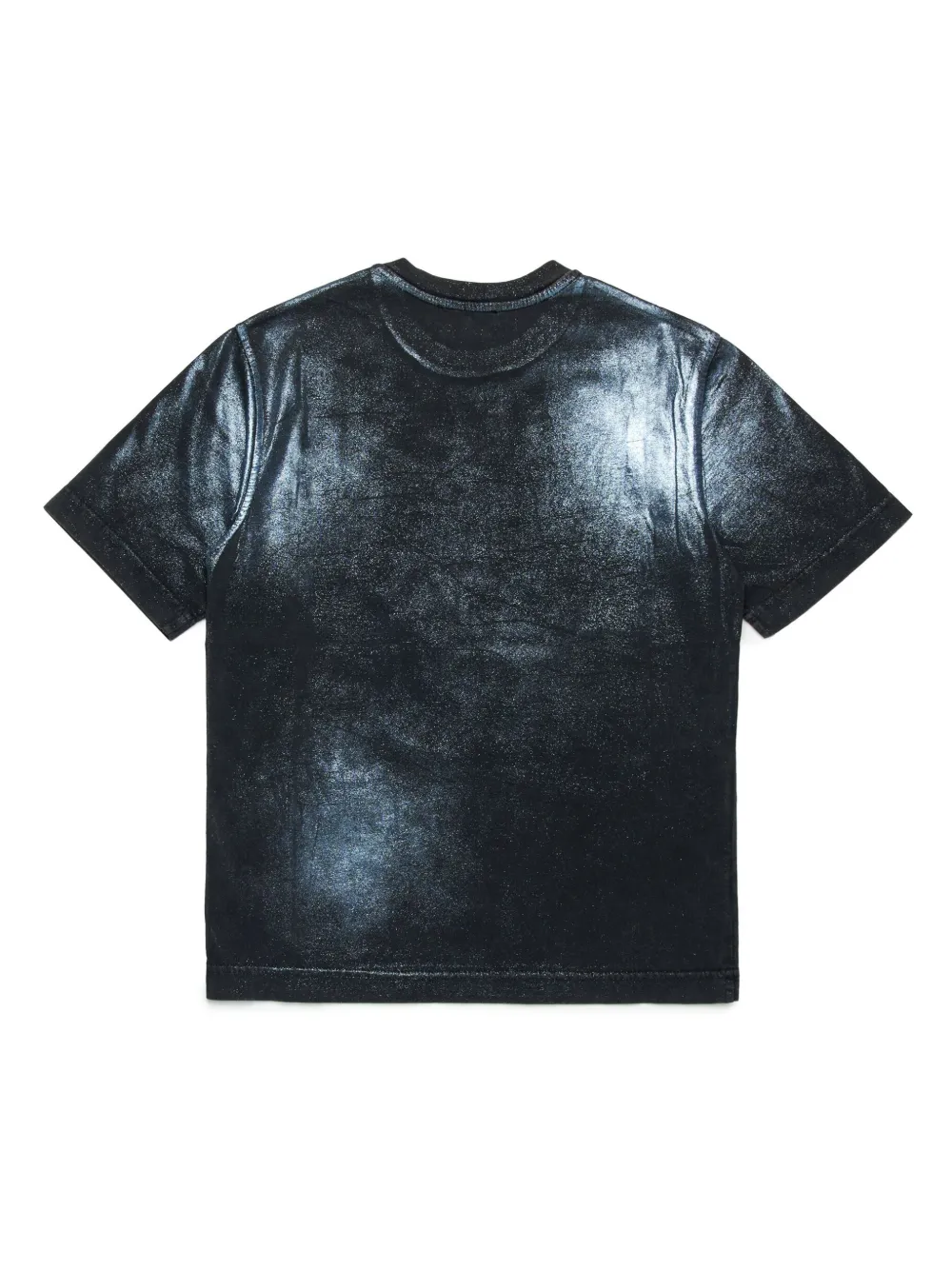 Футболка с вышитым логотипом Diesel Kids, черный — фото 2