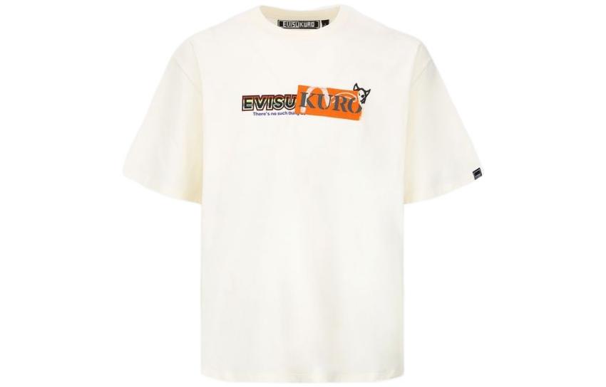 

Футболка мужская бежево-желтая EVISU SS22