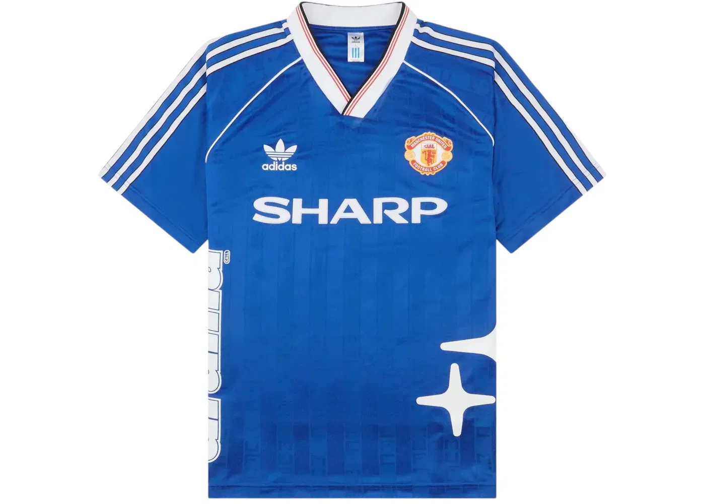 Мужская футболка с длинным рукавом Manchester United Sharp x Drama Call 1988 Jersey Adidas, Blue