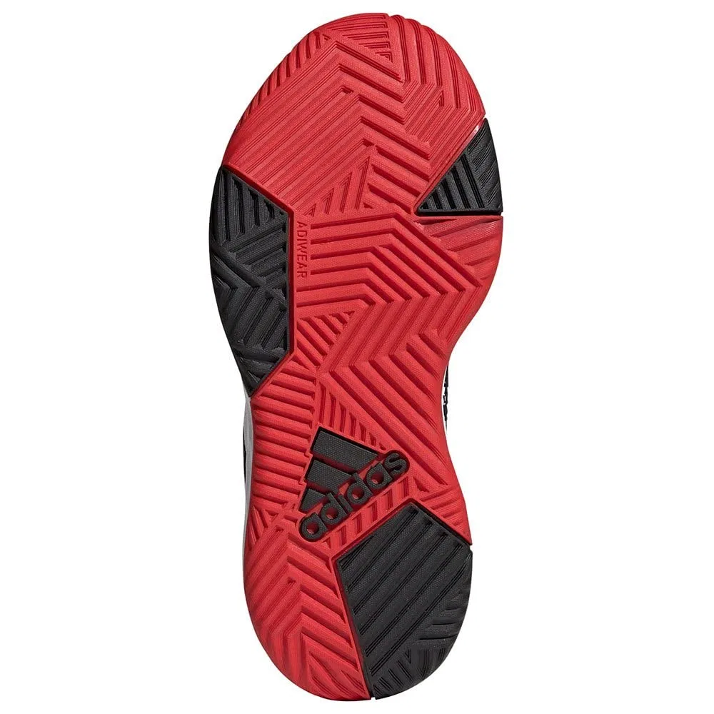 Детские кроссовки для баскетбола Ownthegame 2.0k Adidas, Core Black White Vivid Red — фото 3
