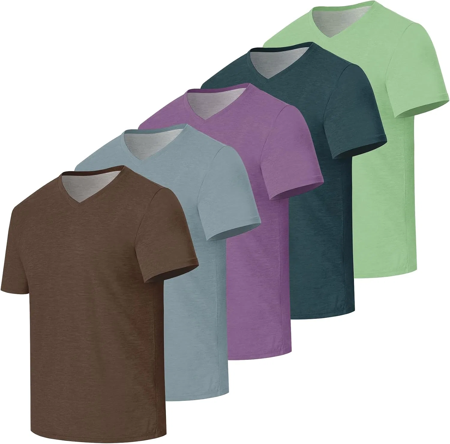 Мужская футболка с V-образным вырезом, с коротким рукавом, Style12(5pc), Style12(5pc)