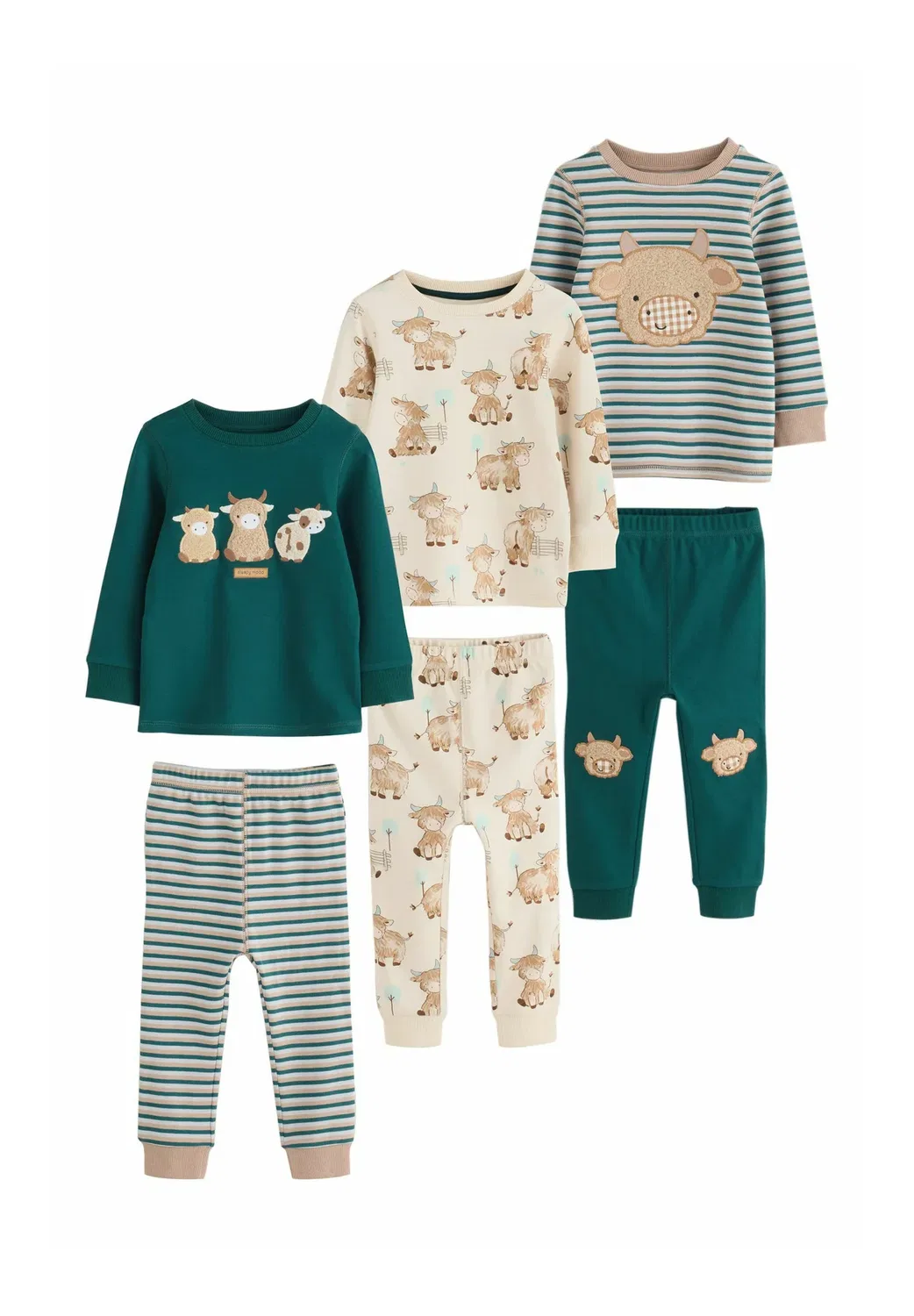 Комплект из 3 пижамных комплектов Snuggle Next, Brown Hamish