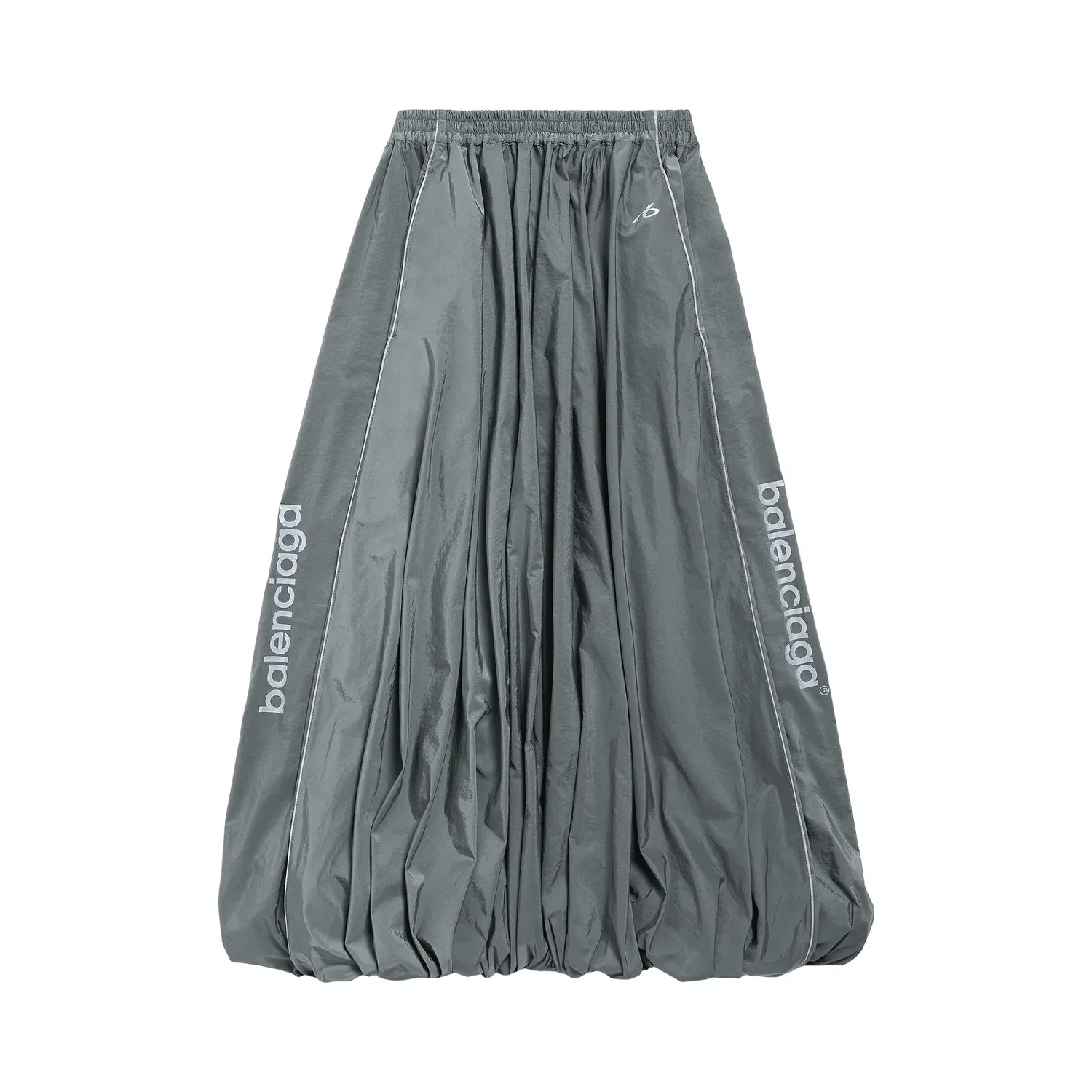 Юбка-баллон Balenciaga из спортивного костюма, серый