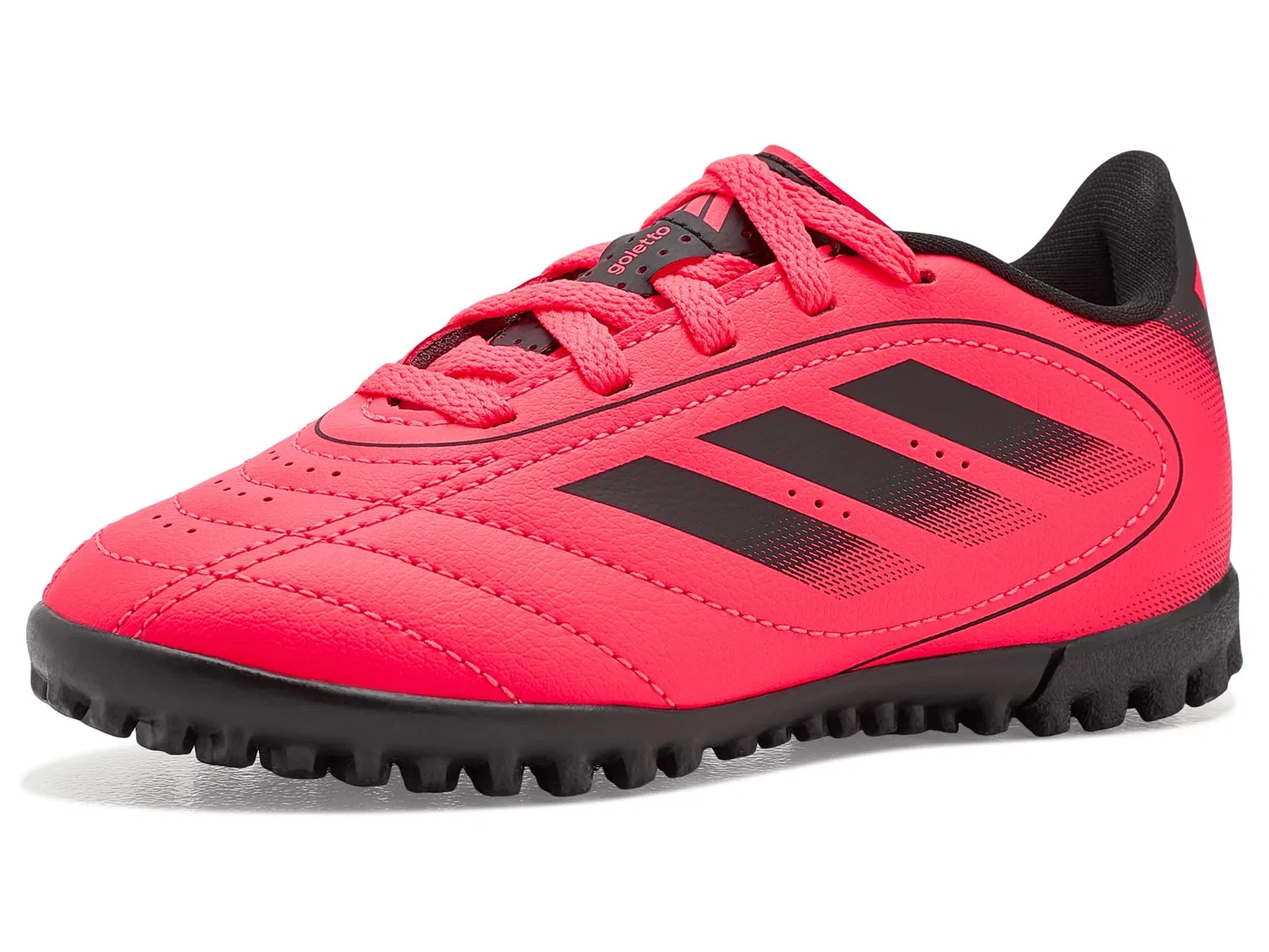 Бутсы Goletto Ix Turf Football (для маленьких и больших детей) Adidas Kids, Solar Turbo/Core Black/Core Black — фото 2