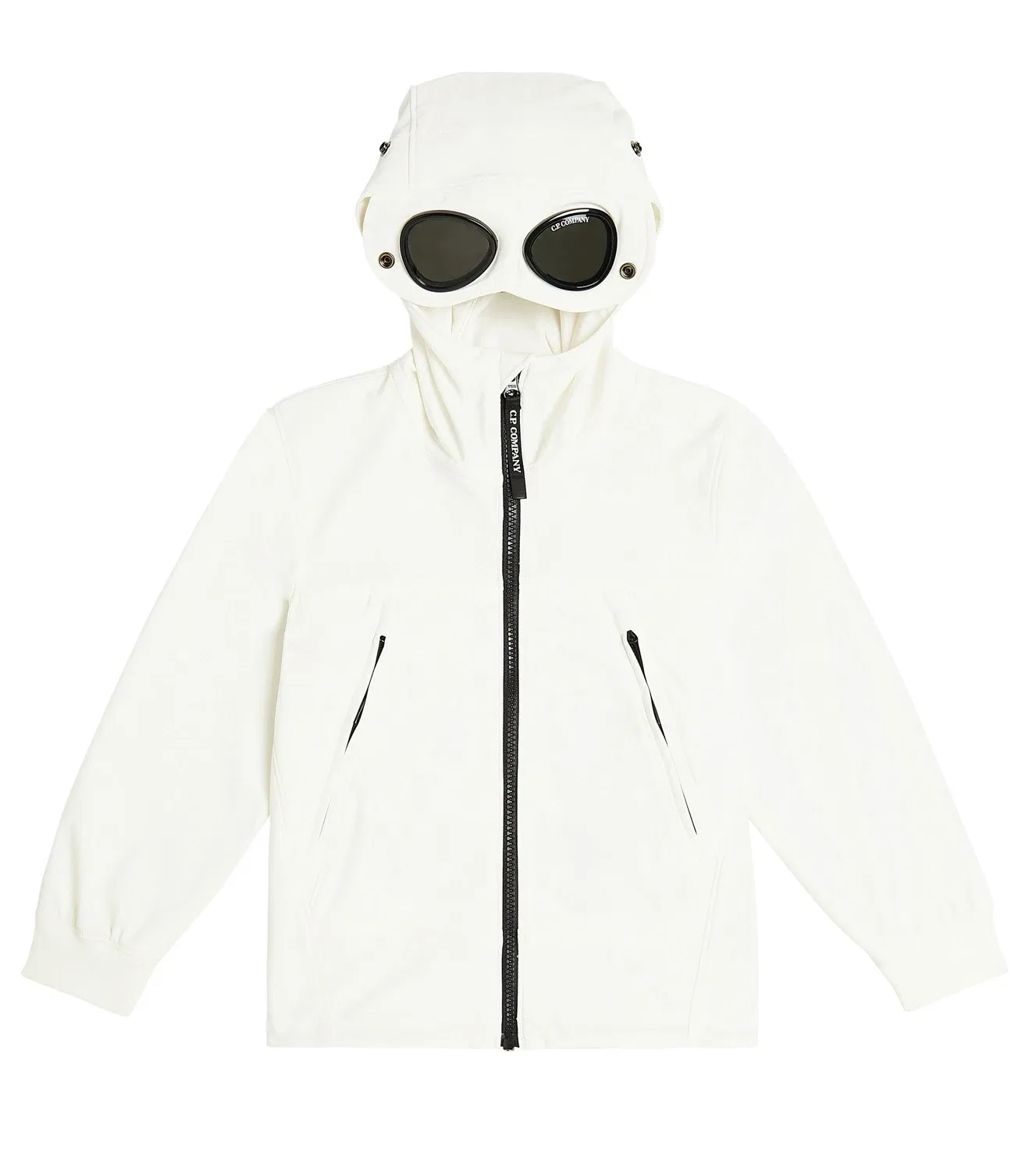 Легкая куртка с капюшоном C.P. Shell-R Goggle C.P. Company Kids, белый