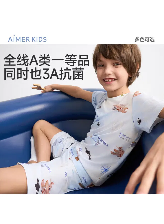 Комплект пижам с коротким рукавом Milk Skin Aimer Kids, нейтральный