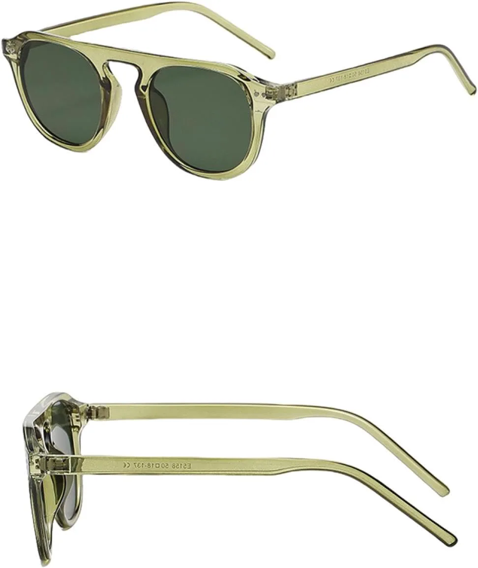 

Мужские солнцезащитные очки в стиле ретро с заклепками, темно-зеленые, с защитой от УФ-излучения UV400, модные женские солнцезащитные очки VVTWSSW, Gray Light Gray