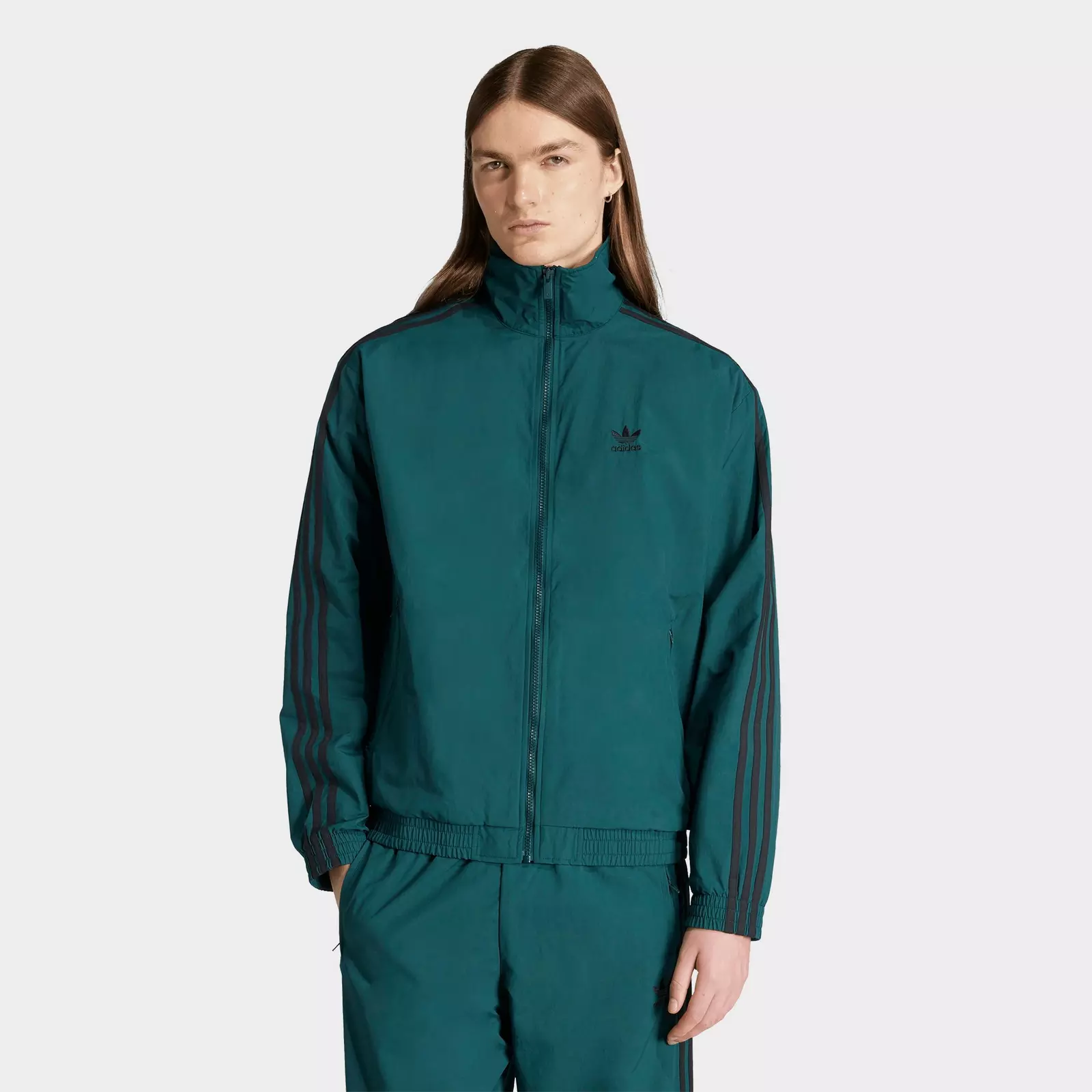 

Толстовка Men's adidas Originals adicolor Firebird Track, темно-зеленый