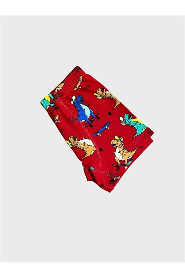 Детский комплект боксеров для мальчиков с принтом Elmas Kids, Red — фото 3