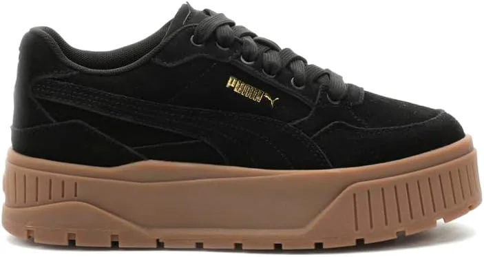 

Детские кроссовки PUMA для девочек Karmen II Idol SD на шнуровке, повседневные - черные