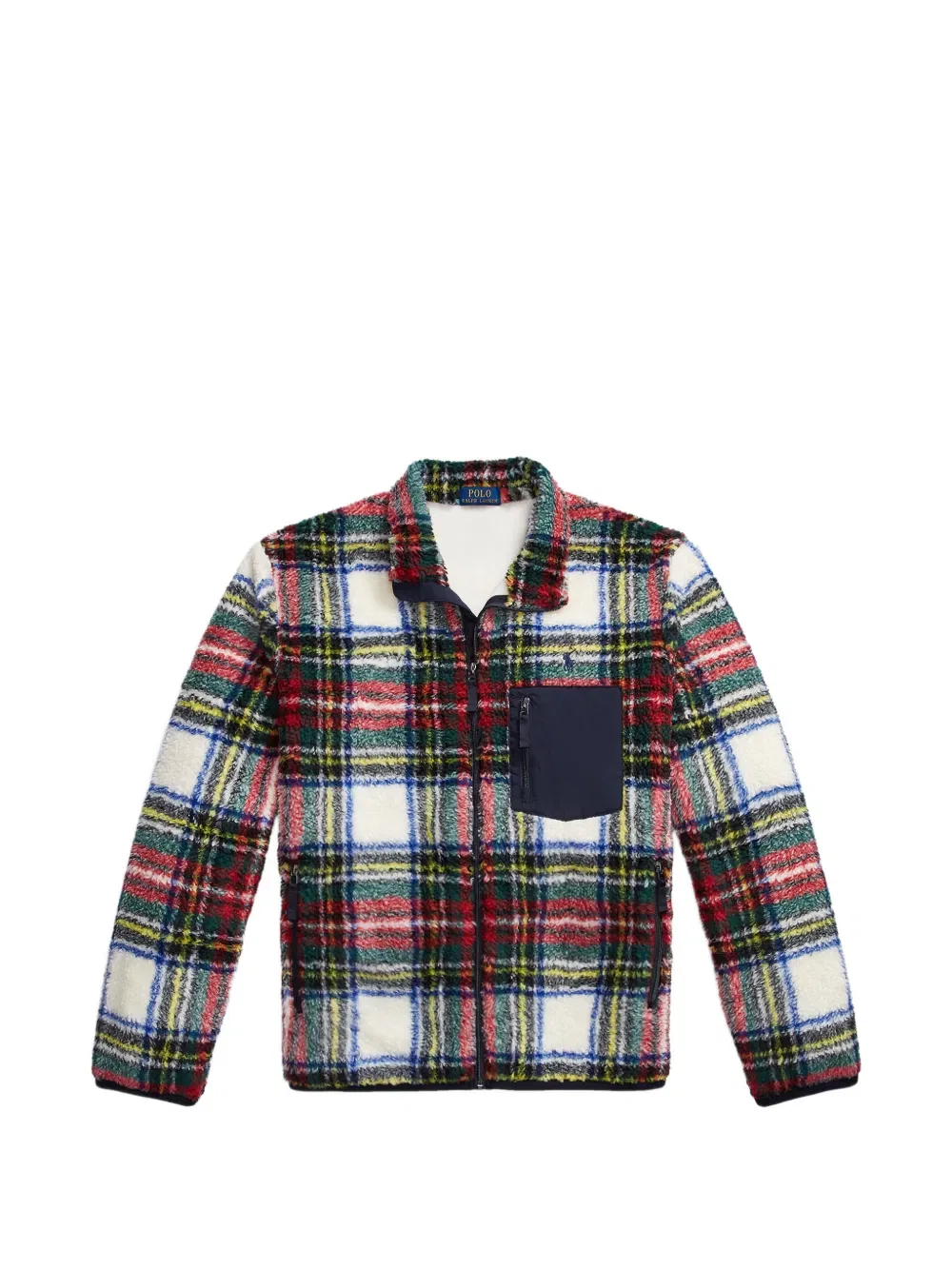 Флисовая толстовка в клетку Polo Ralph Lauren, нейтральный