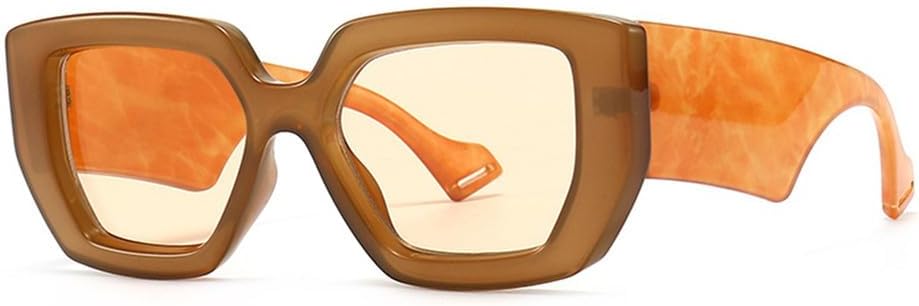 

Крупные солнцезащитные очки с заклепками, градиентными линзами и защитой от УФ-излучения UV400, для мужчин и женщин, для занятий спортом на открытом воздухе и путешествий UYPTK, Tea Champagne