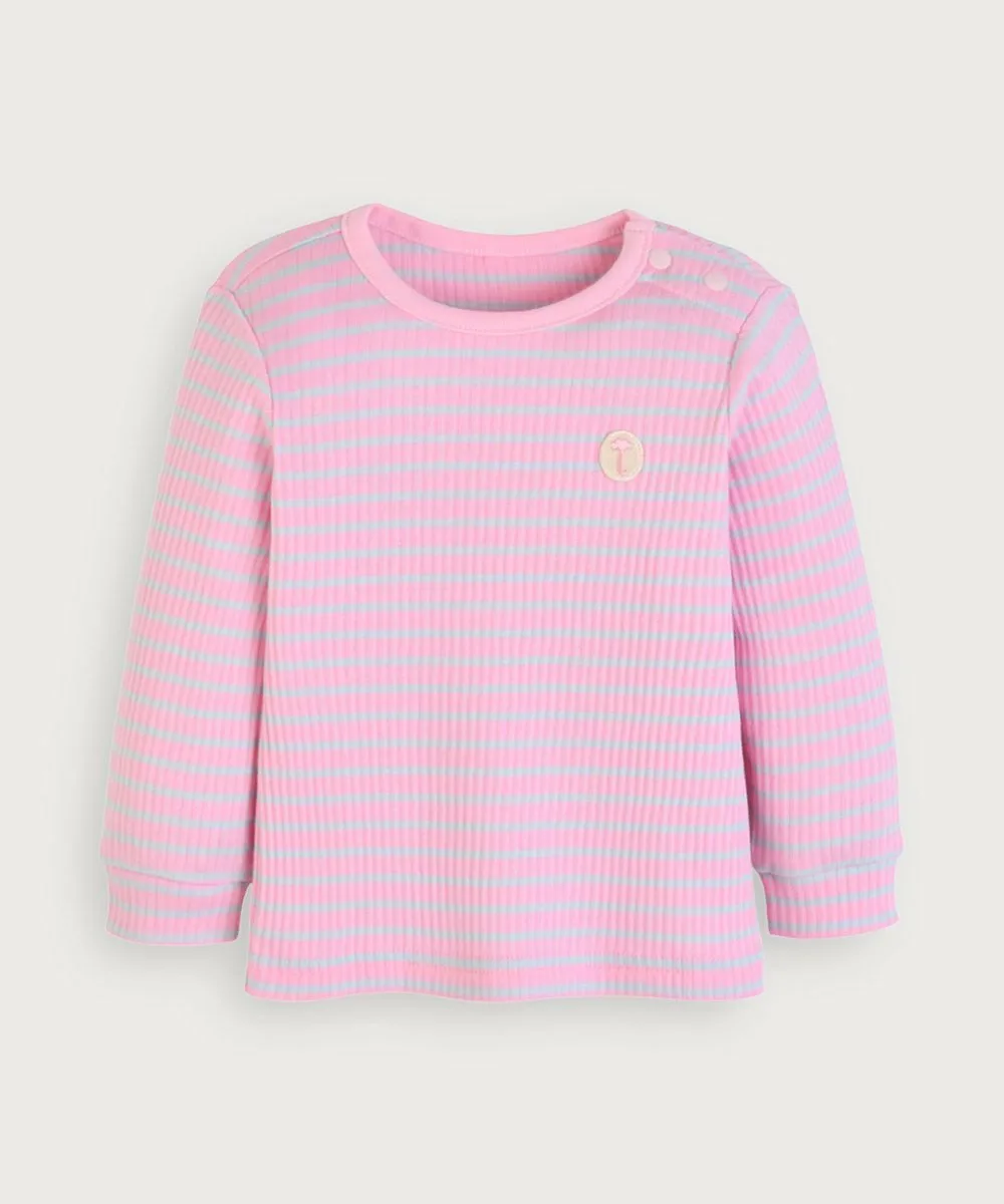 Жилет с нашивками, блузка с длинными рукавами и брюки Moimoln, Pink — фото 4