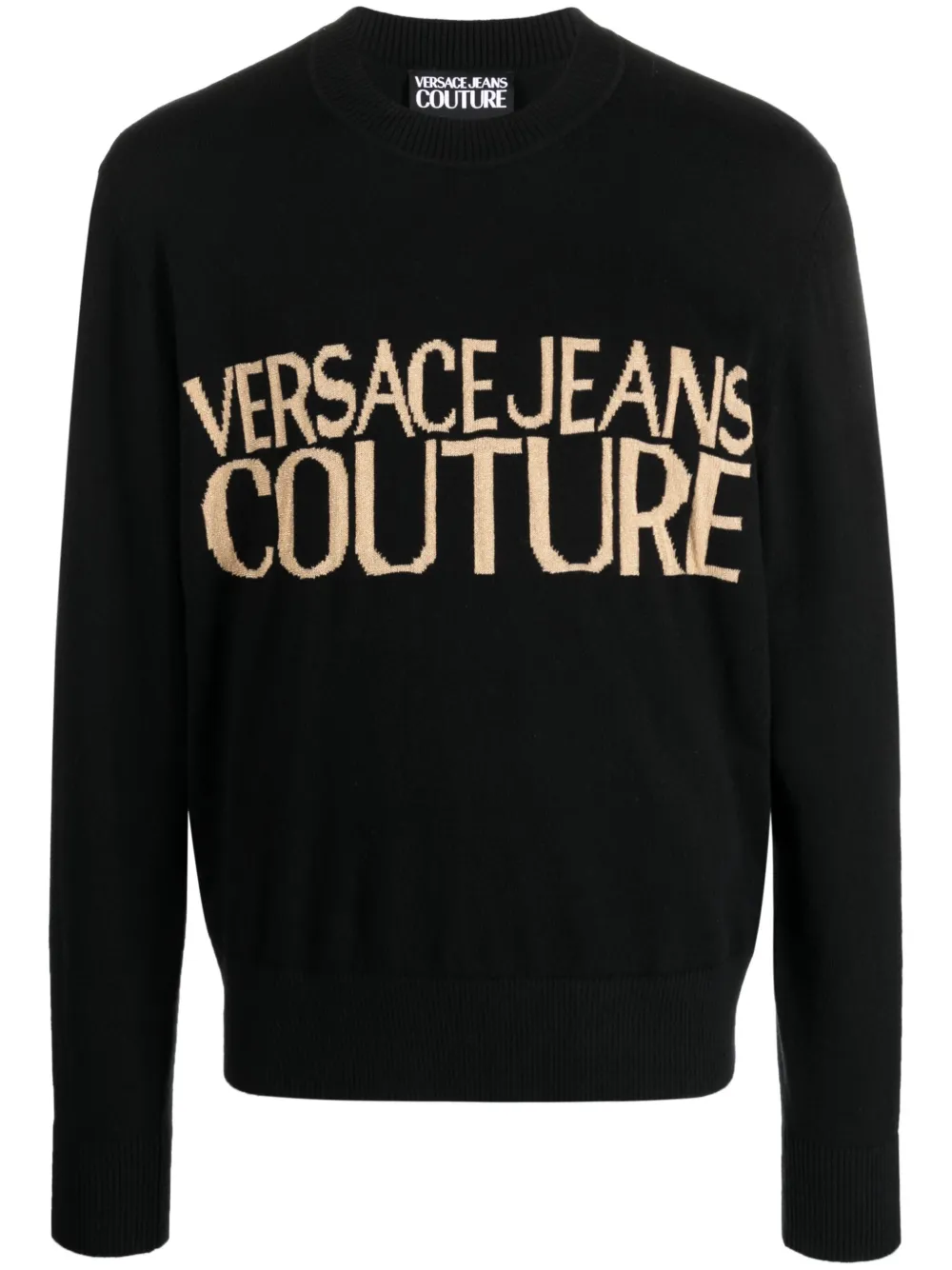 

Джемпер вязки интарсия Versace Jeans Couture, черный