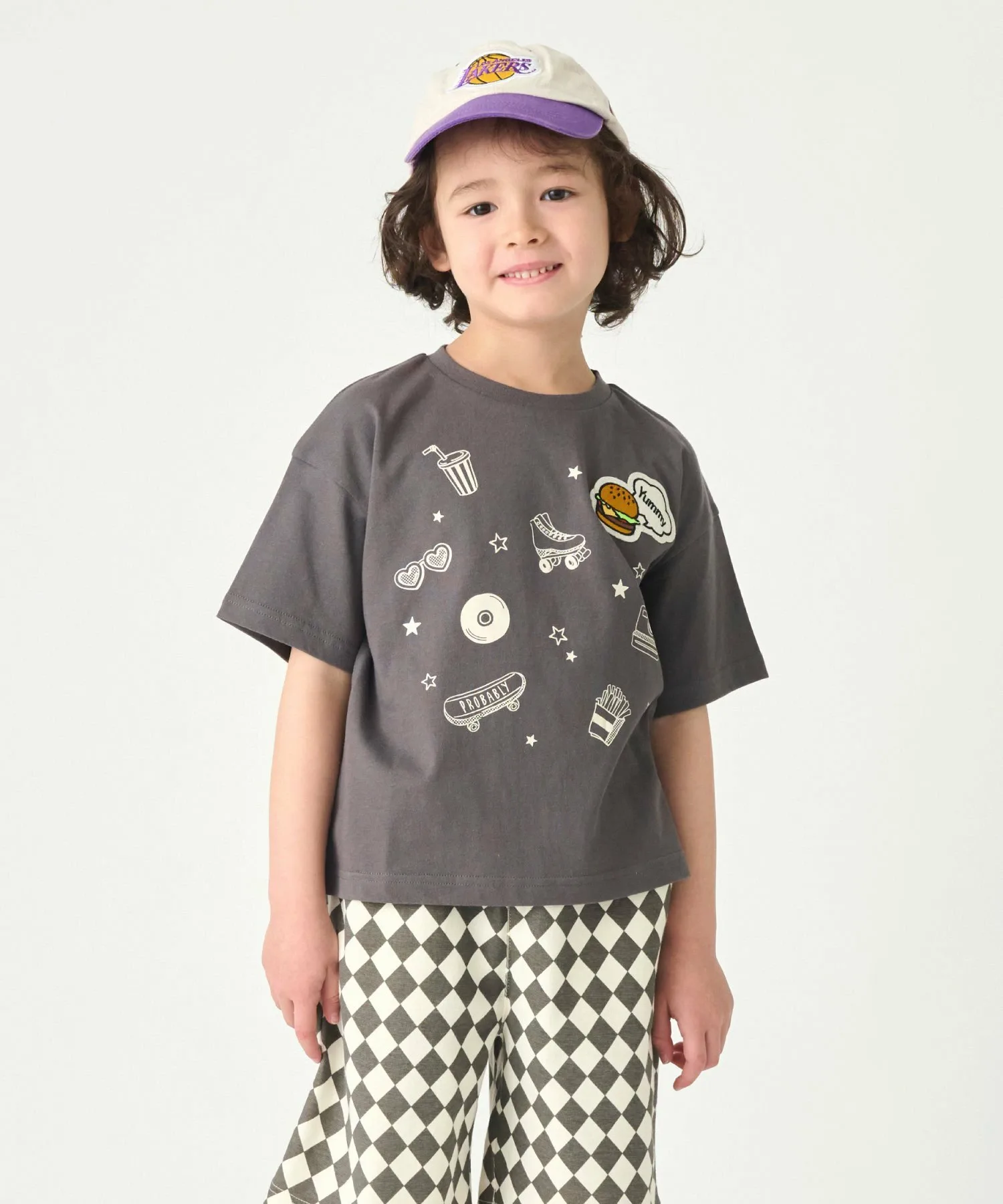 Футболка с коротким рукавом и нашивкой Ever Closet, Charcoal