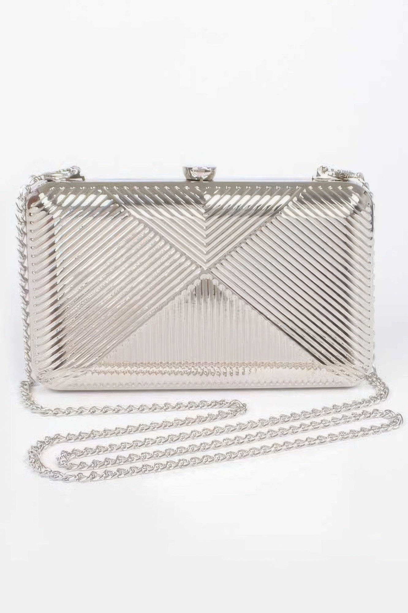 

Винтажная металлическая клатч FASHNZFAB, серебряный