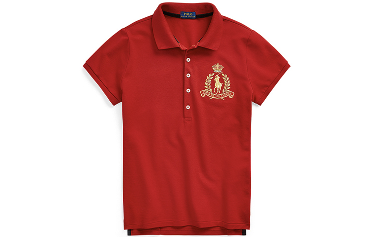 

Футболка поло женская красная Polo Ralph Lauren