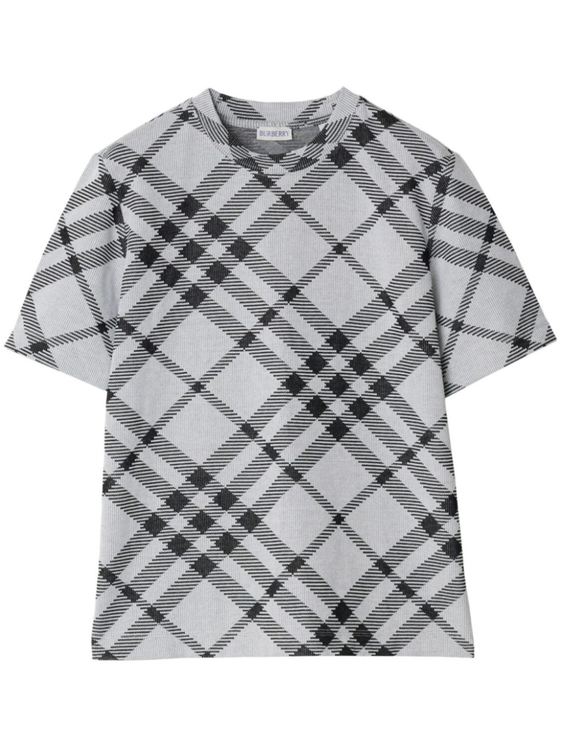 

Burberry футболка в клетку, белый