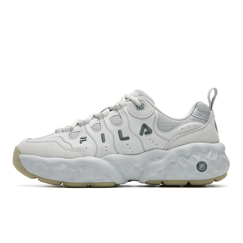 FILA Мужские повседневные кроссовки low top MUFFIN с амортизацией, устойчивые к истиранию, легкие, фиолетово-серые
