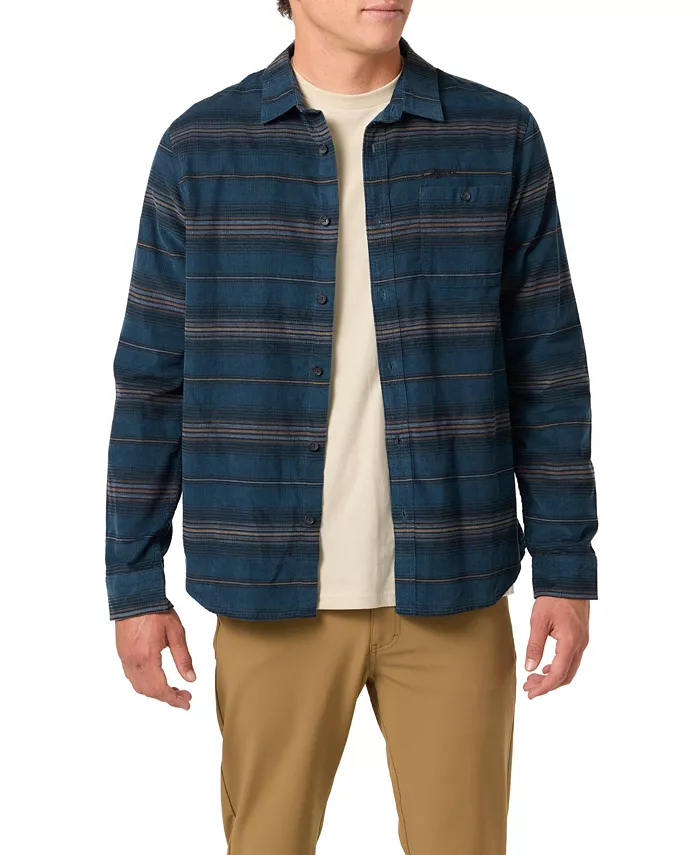 

Мужская рубашка Caruso в полоску из корда O'Neill, синий