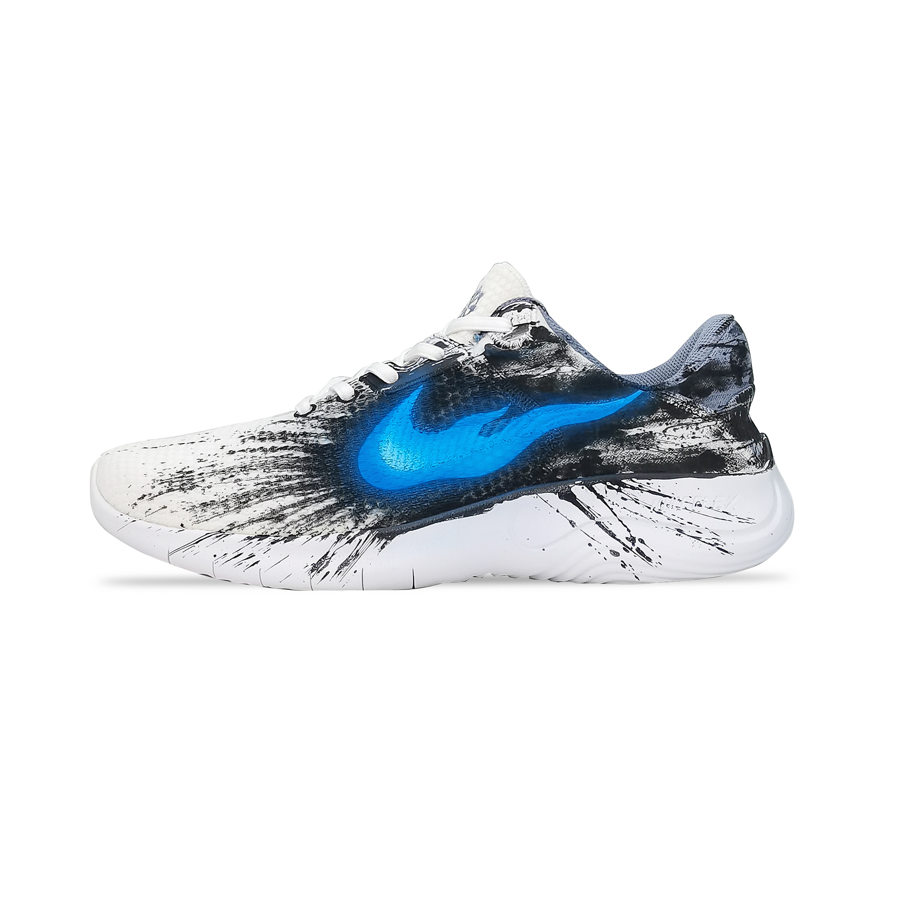 

Nike Кроссовки Flex Experience Run 11 с амортизаторами, противоскользящие, износостойкие, низкие, мужские, белые