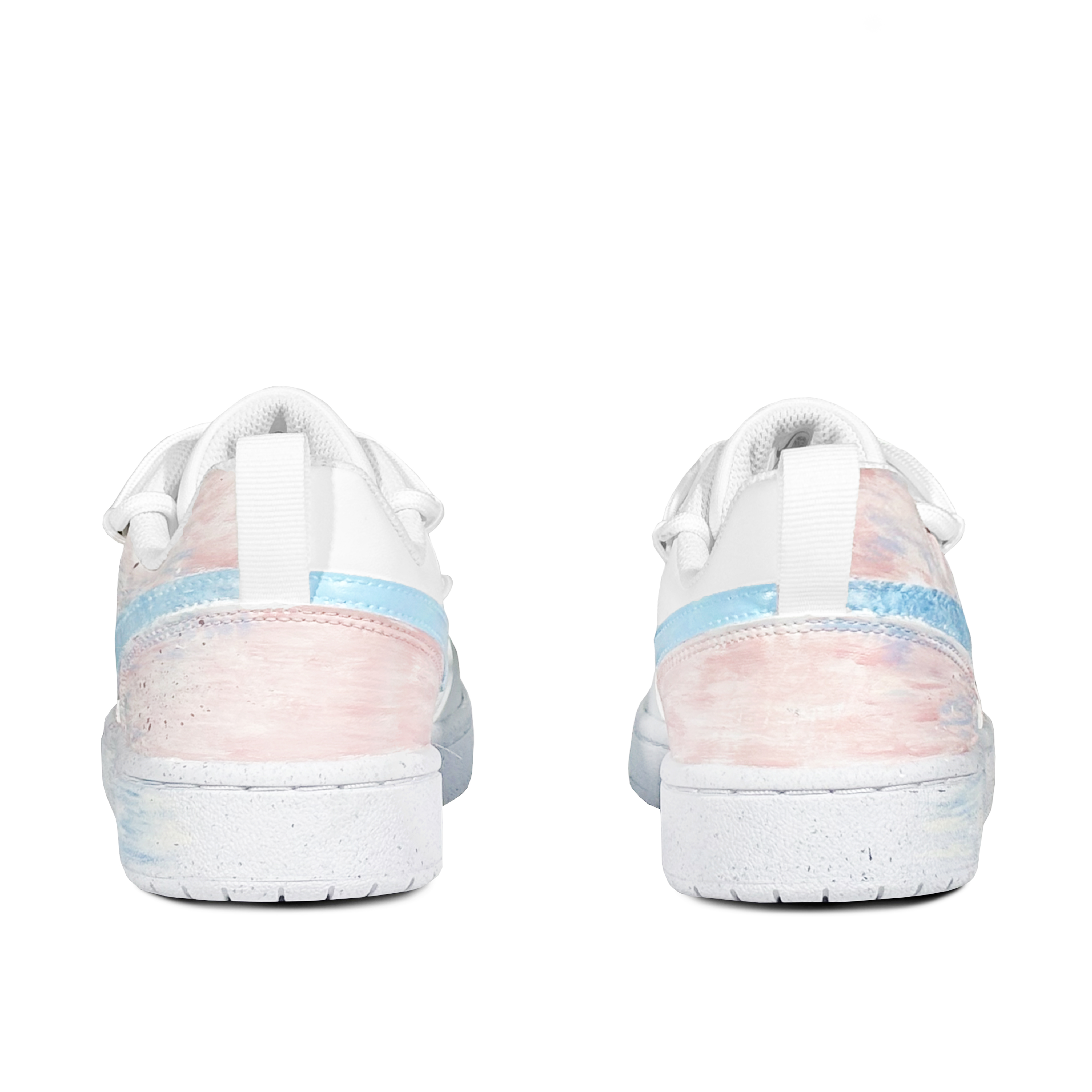 Nike Детские кроссовки для скейтбординга Court Borough Low 2 Low Top, розовые, синие, для подростков — фото 4